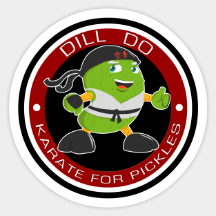 Karate for Pickles Sticker